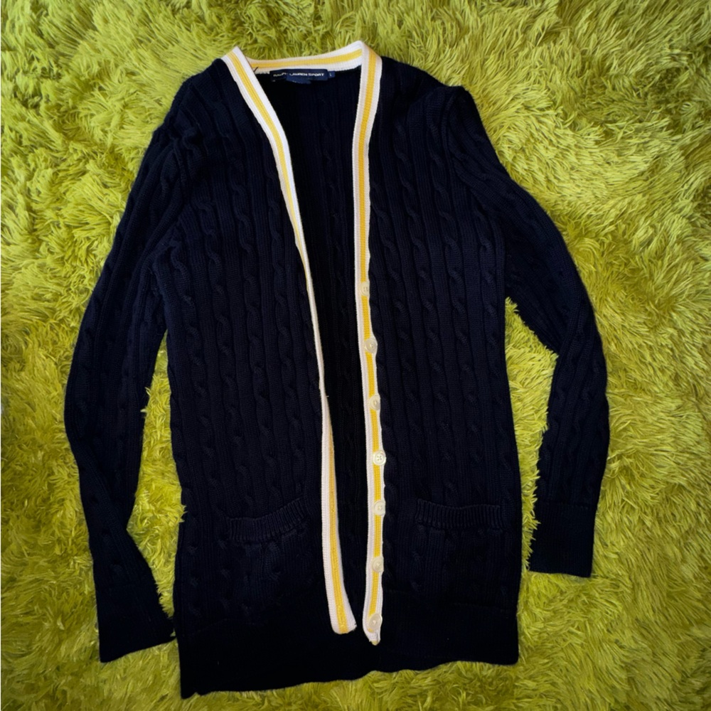 Ralph Lauren sport 100% cotton cardigan